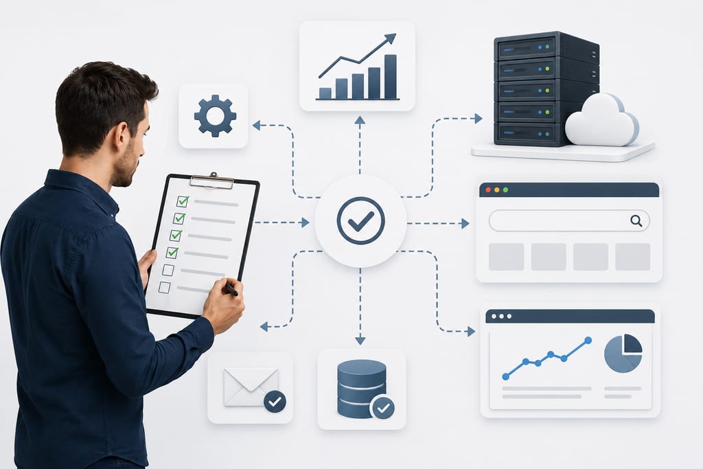 Nordic Business von Stefan Brandenburg — Website-Optimierung: Performance, SEO, Sicherheit und KI-Sichtbarkeit im Überblick